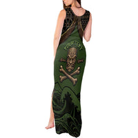 Personalised Hawaii Tiki Pirates Tank Maxi Dress Kakau Pattern Polynesian Style DT05 - Polynesian Pride