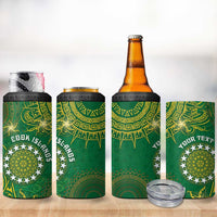 Personalised Cook Islands 4 in 1 Can Cooler Tumbler Hibiscus Polynesian Tribal Pattern DT05 - Polynesian Pride