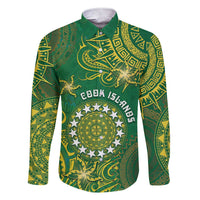 Personalised Cook Islands Family Matching Short Sleeve Bodycon Dress and Hawaiian Shirt Hibiscus Polynesian Tribal Pattern