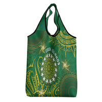 Cook Islands Grocery Bag Hibiscus Polynesian Tribal Pattern DT05 - Polynesian Pride