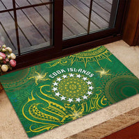 Cook Islands Rubber Doormat Hibiscus Polynesian Tribal Pattern DT05 - Polynesian Pride