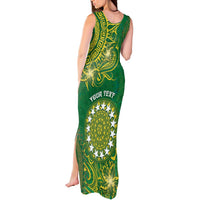 Personalised Cook Islands Tank Maxi Dress Hibiscus Polynesian Tribal Pattern DT05 - Polynesian Pride