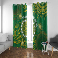 Cook Islands Window Curtain Hibiscus Polynesian Tribal Pattern