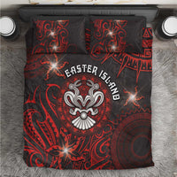 Easter Island Bedding Set Hibiscus Polynesian Tribal Pattern