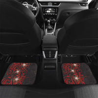 Easter Island Car Mats Hibiscus Polynesian Tribal Pattern DT05 Set 2pcs - Back Black - Polynesian Pride