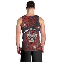 Personalised Easter Island Men Tank Top Hibiscus Polynesian Tribal Pattern DT05 - Polynesian Pride