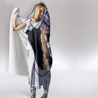 Samoa Christmas Hooded Blanket Samoan Siva Dance With Santa - Polynesian Pride