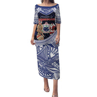 Samoa Christmas Puletasi Samoan Siva Dance With Santa - Polynesian Pride