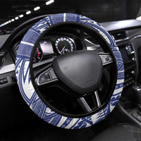Samoa Christmas Steering Wheel Cover Samoan Siva Dance With Santa - Polynesian Pride