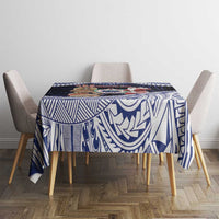 Samoa Christmas Tablecloth Samoan Siva Dance With Santa - Polynesian Pride