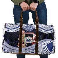 Samoa Christmas Travel Bag Samoan Siva Dance With Santa - Polynesian Pride