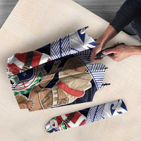 Samoa Christmas Umbrella Samoan Siva Dance With Santa - Polynesian Pride