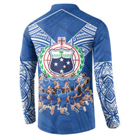 Toa Samoa Button Sweatshirt Samoan Warrior Spirit Rugby - Polynesian Pride