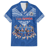 Toa Samoa Family Matching Off Shoulder Maxi Dress and Hawaiian Shirt Samoan Warrior Spirit Rugby - Polynesian Pride