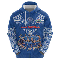 Toa Samoa Hoodie Samoan Warrior Spirit Rugby - Polynesian Pride