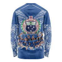 Toa Samoa Long Sleeve Shirt Samoan Warrior Spirit Rugby - Polynesian Pride