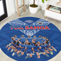 Toa Samoa Round Carpet Samoan Warrior Spirit Rugby - Polynesian Pride