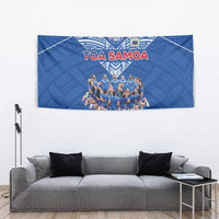 Toa Samoa Tapestry Samoan Warrior Spirit Rugby - Polynesian Pride
