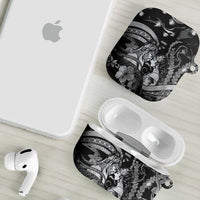 Maori Romantic Valentine AirPods Case The Hongi Kiss Black Galaxy DT05 - Polynesian Pride