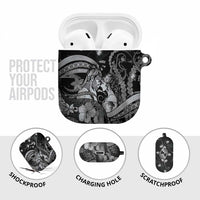 Maori Romantic Valentine AirPods Case The Hongi Kiss Black Galaxy DT05 - Polynesian Pride