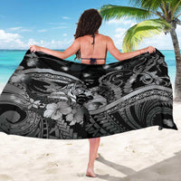Maori Romantic Valentine Sarong The Hongi Kiss Black Galaxy DT05 - Polynesian Pride
