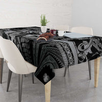 Maori Romantic Valentine Tablecloth The Hongi Kiss Black Galaxy DT05 - Polynesian Pride