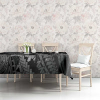 Maori Romantic Valentine Tablecloth The Hongi Kiss Black Galaxy DT05 - Polynesian Pride