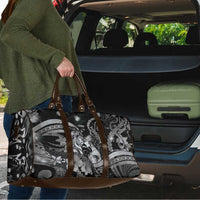 Maori Romantic Valentine Travel Bag The Hongi Kiss Black Galaxy