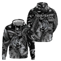 Personalised Maori Romantic Valentine Zip Hoodie The Hongi Kiss Black Galaxy DT05 - Polynesian Pride