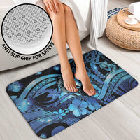 Maori Romantic Valentine Bathroom Set The Hongi Kiss Blue Galaxy DT05 - Polynesian Pride