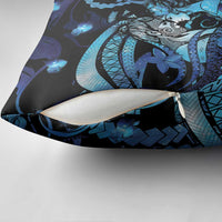 Maori Romantic Valentine Pillow Cover The Hongi Kiss Blue Galaxy DT05 - Polynesian Pride