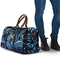 Maori Romantic Valentine Travel Bag The Hongi Kiss Blue Galaxy DT05 - Polynesian Pride
