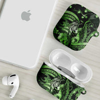 Maori Romantic Valentine AirPods Case The Hongi Kiss Green Galaxy DT05 - Polynesian Pride