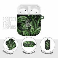 Maori Romantic Valentine AirPods Case The Hongi Kiss Green Galaxy DT05 - Polynesian Pride