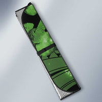 Maori Romantic Valentine Auto Sun Shade The Hongi Kiss Green Galaxy DT05 - Polynesian Pride