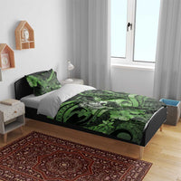 Maori Romantic Valentine Bedding Set The Hongi Kiss Green Galaxy DT05 - Polynesian Pride