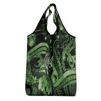 Maori Romantic Valentine Grocery Bag The Hongi Kiss Green Galaxy DT05 - Polynesian Pride