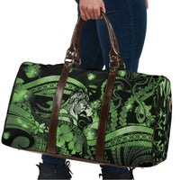 Maori Romantic Valentine Travel Bag The Hongi Kiss Green Galaxy