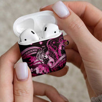 Maori Romantic Valentine AirPods Case The Hongi Kiss Pink Galaxy DT05 - Polynesian Pride