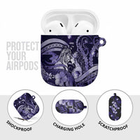 Maori Romantic Valentine AirPods Case The Hongi Kiss Purple Galaxy DT05 - Polynesian Pride
