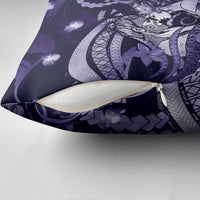 Maori Romantic Valentine Pillow Cover The Hongi Kiss Purple Galaxy DT05 - Polynesian Pride
