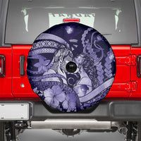 Maori Romantic Valentine Spare Tire Cover The Hongi Kiss Purple Galaxy DT05 - Polynesian Pride