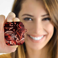 Maori Romantic Valentine AirPods Case The Hongi Kiss Red Galaxy DT05 - Polynesian Pride