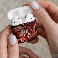 Maori Romantic Valentine AirPods Case The Hongi Kiss Red Galaxy DT05 - Polynesian Pride