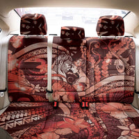 Maori Romantic Valentine Back Car Seat Cover The Hongi Kiss Red Galaxy DT05 - Polynesian Pride
