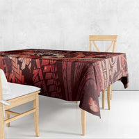 Maori Romantic Valentine Tablecloth The Hongi Kiss Red Galaxy DT05 - Polynesian Pride
