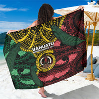 Vanuatu Independence Day Sarong Boar Tusk Warrior Tribal Floral Patterns