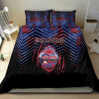 Guam Bedding Set Chamorro Seal Tribal Scratch Design - Polynesian Pride