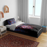 Guam Bedding Set Chamorro Seal Tribal Scratch Design - Polynesian Pride