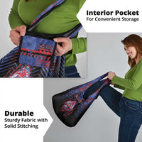 Guam Grocery Bag Chamorro Seal Tribal Scratch Design - Polynesian Pride